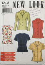 Load image into Gallery viewer, 1990’s Vintage Sewing Pattern: New Look 6598