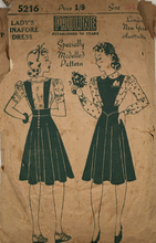 Load image into Gallery viewer, 1940's Vintage Sewing Pattern: Pauline 5216