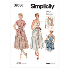 Load image into Gallery viewer, 1950's Reproduction Sewing Pattern: Simplicity S9536