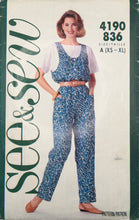 Load image into Gallery viewer, 1989 Vintage Sewing Pattern: See & Sew 4190-836