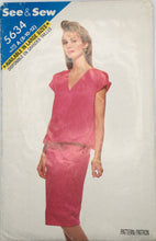 Load image into Gallery viewer, 1987 Vintage Sewing Pattern: See & Sew 5634