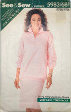 Load image into Gallery viewer, 1987 Vintage Sewing Pattern: See & Sew 5983-681