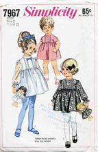Load image into Gallery viewer, 1968 Vintage Sewing Pattern: Simplicity 7967
