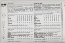 Load image into Gallery viewer, 2015 Sewing Pattern: Simplicity 1039