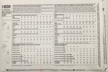 Load image into Gallery viewer, 2014 Sewing Pattern: Simplicity 1800