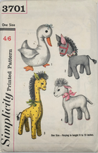 Load image into Gallery viewer, 1950's Vintage Sewing Pattern: Simplicity 3701