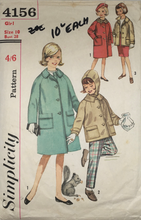 Load image into Gallery viewer, 1960's Vintage Sewing Pattern: Simplicity 4156