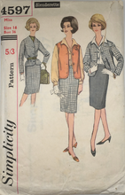 Load image into Gallery viewer, 1960's Vintage Sewing Pattern: Simplicity 4597