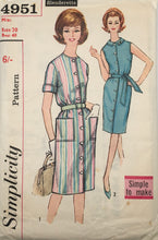 Load image into Gallery viewer, 1960’s Vintage Sewing Pattern: Simplicity 4951