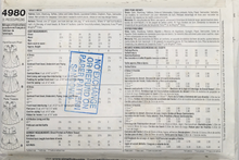 Load image into Gallery viewer, 2004 Sewing Pattern: Simplicity 4980