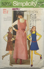 Load image into Gallery viewer, 1972 Vintage Sewing Pattern: Simplicity 5203
