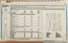 Load image into Gallery viewer, 1981 Vintage Sewing Pattern: Simplicity 5244