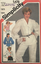 Load image into Gallery viewer, 1982 Vintage Sewing Pattern: Simplicity 5478