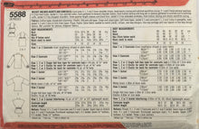 Load image into Gallery viewer, 1982 Vintage Sewing Pattern: Simplicity 5588