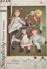 Load image into Gallery viewer, 1965 Vintage Sewing Pattern: Simplicity 5714