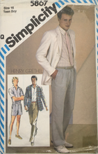 Load image into Gallery viewer, 1983  Vintage Sewing Pattern: Simplicity 5867