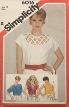 Load image into Gallery viewer, 1983 Vintage Sewing Pattern: Simplicity 6016