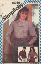 Load image into Gallery viewer, 1985 Vintage Sewing Pattern: Simplicity 6066