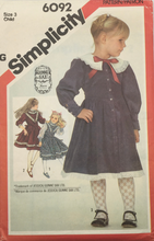 Load image into Gallery viewer, 1984 Vintage Sewing Pattern: Simplicity 6092