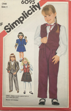 Load image into Gallery viewer, 1984 Vintage Sewing Pattern: Simplicity 6095