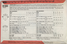 Load image into Gallery viewer, 1984 Vintage Sewing Pattern: Simplicity 6183