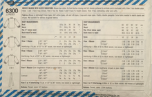 Load image into Gallery viewer, 1985 Vintage Sewing Pattern: Simplicity 6300
