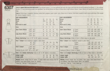 Load image into Gallery viewer, 1984 Vintage Sewing Pattern: Simplicity 6307