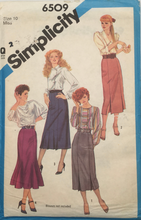 Load image into Gallery viewer, 1985 Vintage Sewing Pattern: Simplicity 6509