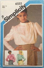 Load image into Gallery viewer, 1984 Vintage Sewing Pattern: Simplicity 6551