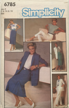 Load image into Gallery viewer, 1985 Vintage Sewing Pattern: Simplicity 6785