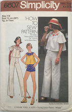 Load image into Gallery viewer, 1975 Vintage Sewing Pattern: Simplicity 6807