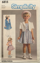 Load image into Gallery viewer, 1985 Vintage Sewing Pattern: Simplicity 6815