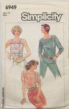 Load image into Gallery viewer, 1985 Vintage Sewing Pattern: Simplicity 6949