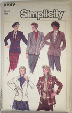 Load image into Gallery viewer, 1985 Vintage Sewing Pattern: Simplicity 6989