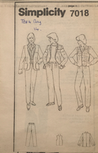 Load image into Gallery viewer, 1985 Vintage Sewing Pattern: Simplicity 7018