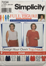 Load image into Gallery viewer, 1995 Vintage Sewing Pattern: Simplicity 7034