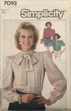 Load image into Gallery viewer, 1986 Vintage Sewing Pattern: Simplicity 7093