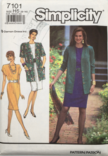Load image into Gallery viewer, 1990 Vintage Sewing Pattern: Simplicity 7101