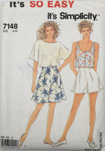 Load image into Gallery viewer, 1990 Vintage Sewing Pattern: Simplicity 7148
