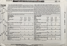 Load image into Gallery viewer, 1991 Vintage Sewing Pattern: Simplicity 7539