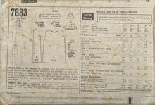 Load image into Gallery viewer, 1968 Vintage Sewing Pattern: Simplicity 7633