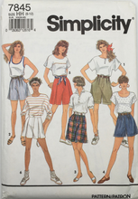 Load image into Gallery viewer, 1992 Vintage Sewing Pattern: Simplicity 7845