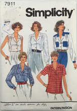 Load image into Gallery viewer, 1992 Vintage Sewing Pattern: Simplicity 7911