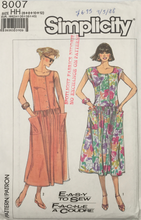Load image into Gallery viewer, 1987 Vintage Sewing Pattern: Simplicity 8007