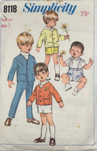 Load image into Gallery viewer, 1969 Vintage Sewing Pattern: Simplicity 8118