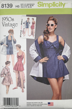 Load image into Gallery viewer, 1950’s Reproduction Sewing Pattern: Simplicity 8139