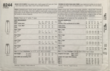 Load image into Gallery viewer, 1987 Vintage Sewing Pattern: Simplicity 8244