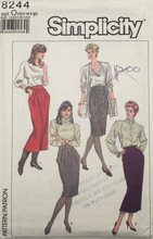 Load image into Gallery viewer, 1987 Vintage Sewing Pattern: Simplicity 8244