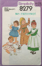 Load image into Gallery viewer, 1978 Vintage Sewing Pattern: Simplicity 8279