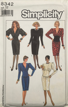 Load image into Gallery viewer, 1987 Vintage Sewing Pattern: Simplicity 8342